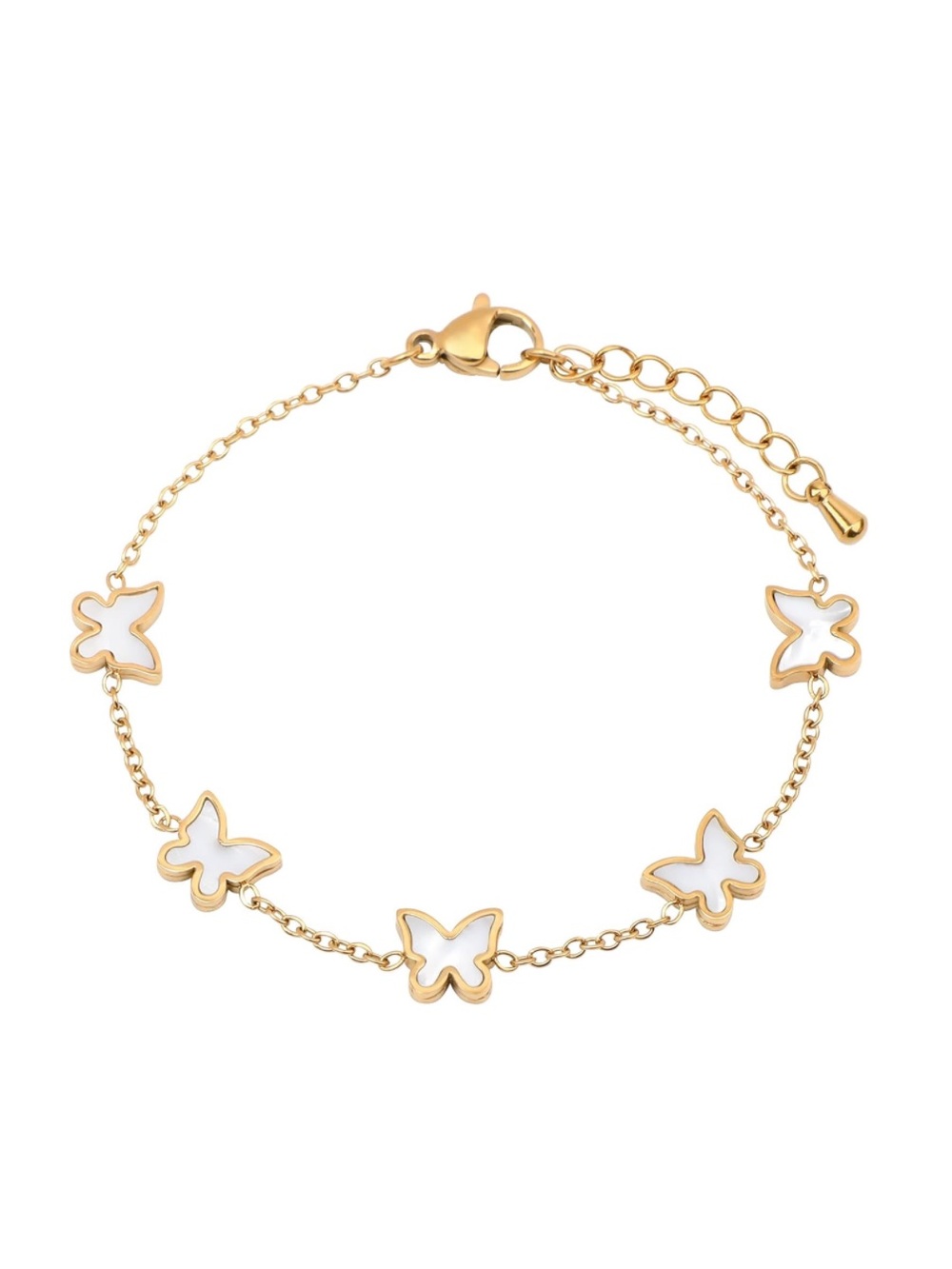 🆕New 18K Gold Plated Stainless Steel Dainty Bracelet - Picture 6 of 7